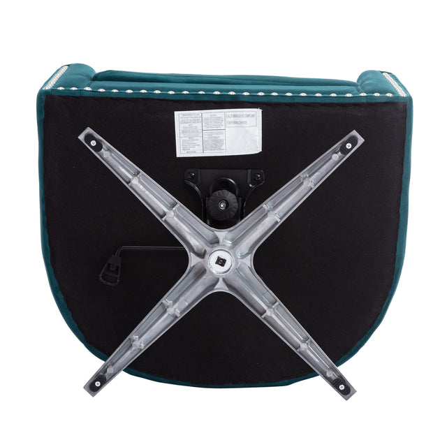 COOLMORE Swivel Barrel chair living room chair with nailheads and Metal base