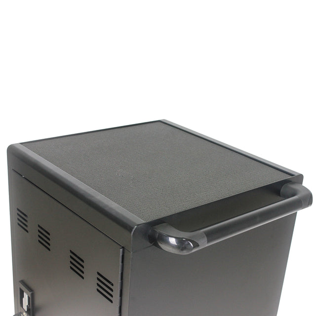 Mobile Charging Cart and Cabinet for Tablets Laptops 30-Device With Combination Lock(Black))
