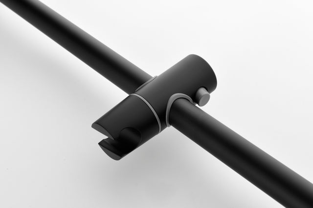 Shower System with Shower Head, Hand Shower, Slide Bar, Bodysprays, Shower Arm, Hose, Valve Trim, and Lever Handles