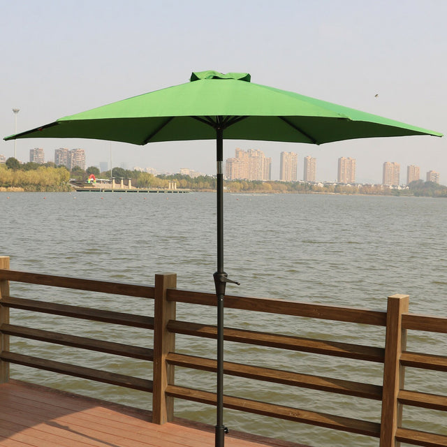 9' Pole Umbrella With Carry Bag, Green