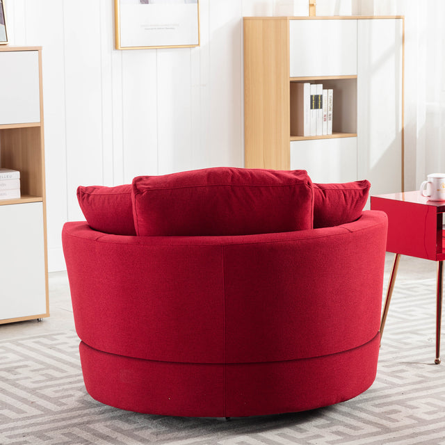 Modern Akili swivel accent chair barrel chair for hotel living room / Modern leisure chair