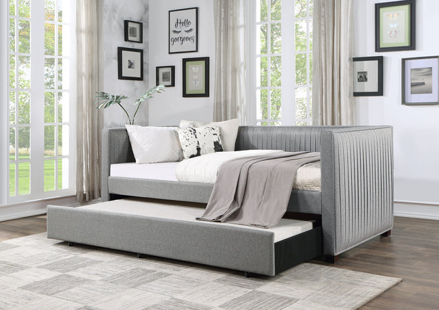 ACME Danyl Daybed & Trundle (T/T), Gray Fabric BD00954