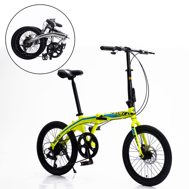 20“folding city bike aluminum frame 8 speed shimano folding bike