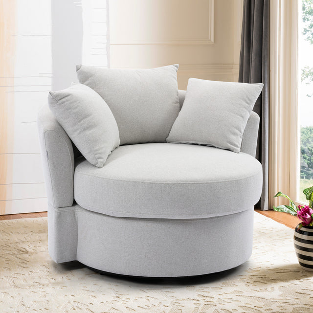 Modern Akili swivel accent chair barrel chair for hotel living room / Modern leisure chair