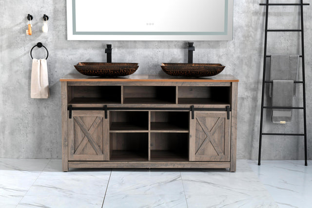 60 in. W x 36 in. H Frameless LED Single Bathroom Vanity Mirror in Polished Crystal\\n Bathroom Vanity LED Mirror with 3 Color Lights Mirror for Bathroom Wall