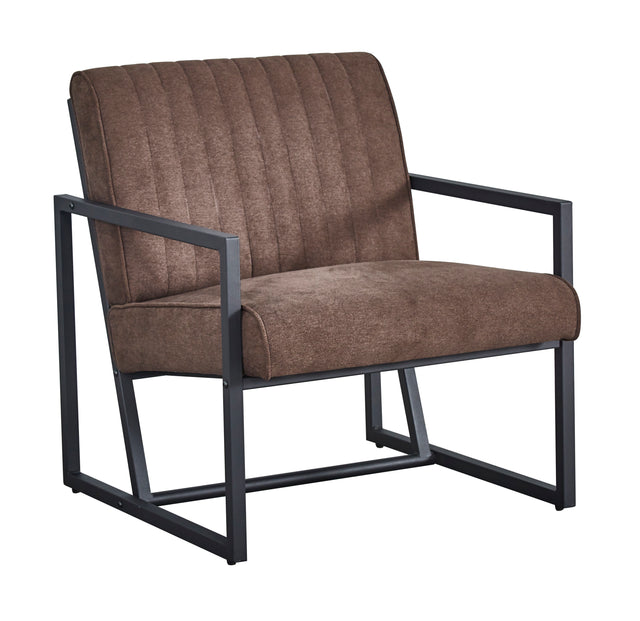 Modern design high quality fabric (BROWN)+ steel armchair,for Kitchen, Dining, Bedroom, Living Room