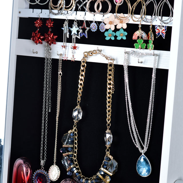 Full Mirror Simple Jewelry Storage Mirror Cabinet