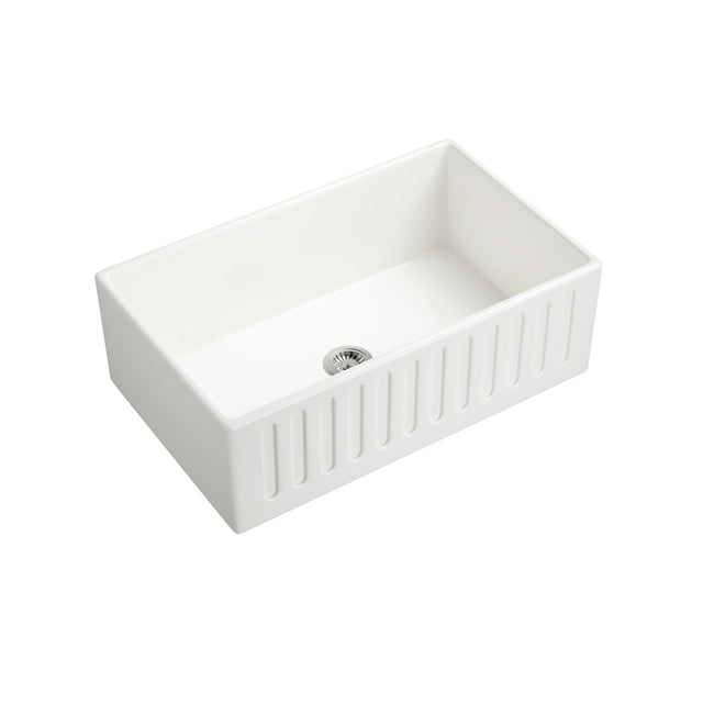 Inch White Farmhouse Sink Deep Apron Sink Undermount Farmhouse Kitchen Sink Single Farm Sink