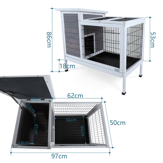 Guinea Pig Cage Rabbit Hutch Rabbit Cage Bunny Cage Bunny Hutch Guinea Pig Hutch with Pull Out Tray