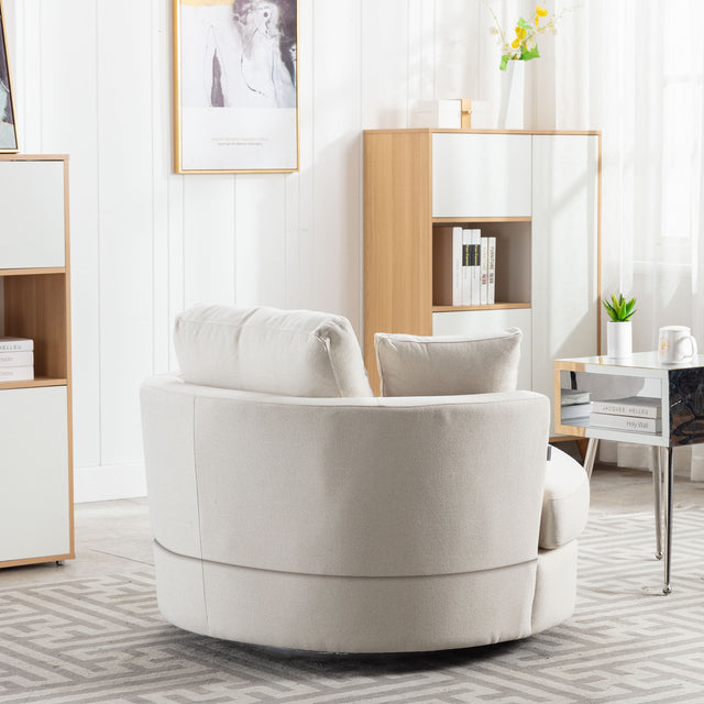 Modern Akili swivel accent chair barrel chair for hotel living room Modern leisure chair