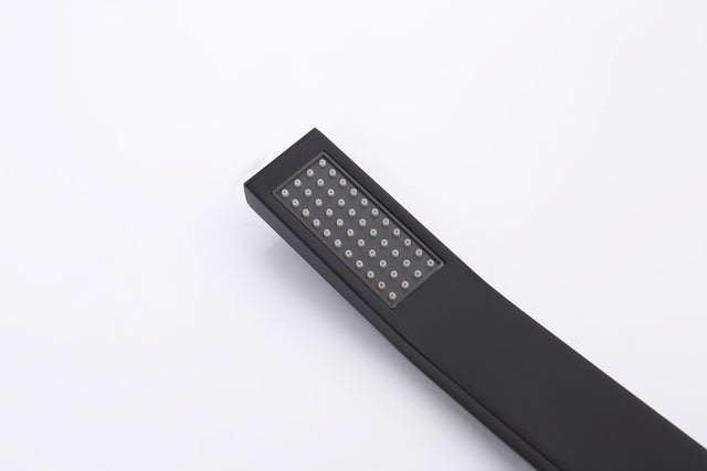 Shower System Shower Faucet Combo Set Wall Mounted with 10" Rainfall Shower Head and handheld shower faucet, Matt Black Finish with Brass Valve Rough-In