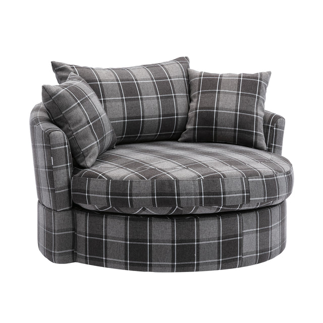 Modern Akili swivel accent chair barrel chair for hotel living room / Modern leisure chair (notice :contact us for more detail )