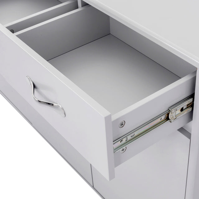 Three Doors Side Table-Grey