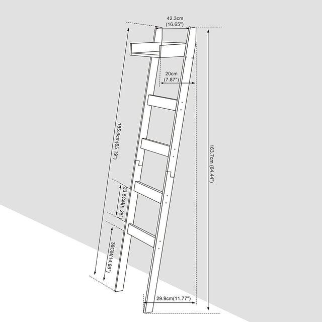 Blanket Ladder, 5-Layer Towel Racks, with Shelf Board, Blanket Holder with Anti-Slip Construction Home Decor, Decorative Blanket, Quilt, Towel, Scarf Ladder Shelves for, Bedroom, Bathroom, Black