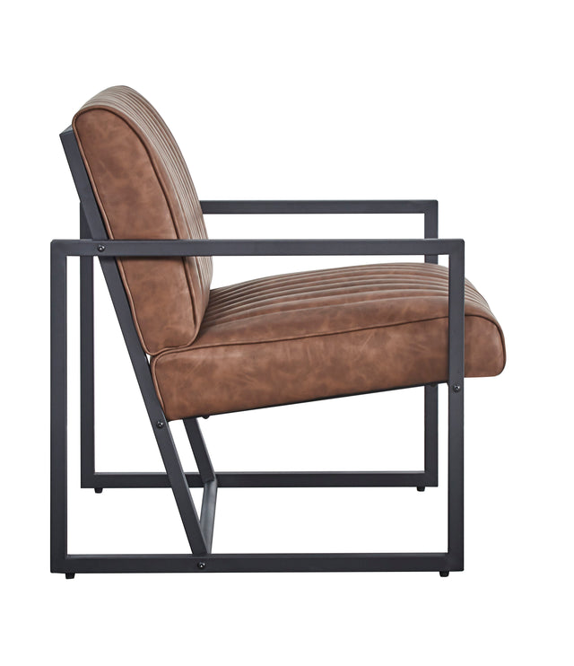 Modern design high quality PU(BROWN)+ steel armchair,for Kitchen, Dining, Bedroom, Living Room