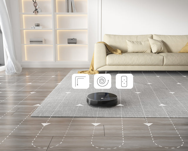 Geek Smart Robot Vacuum Cleaner G6, Ultra-Thin, 1800Pa Strong Suction, Automatic Self-Charging, Wi-Fi Connectivity, App Control, Custom Cleaning, 100mins Run Time(Banned from selling on Amazon)