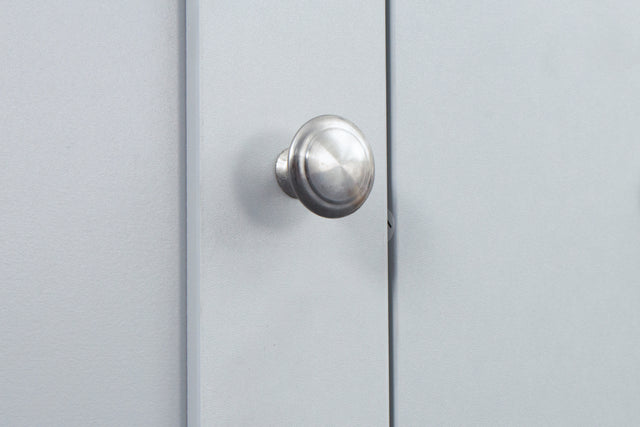 Kitchen Sideboard Cupboard , Light gray High Gloss Dining Room Buffet Storage Cabinet Hallway Living Room TV Stand Unit Display Cabinet with Drawer and 2 Doors