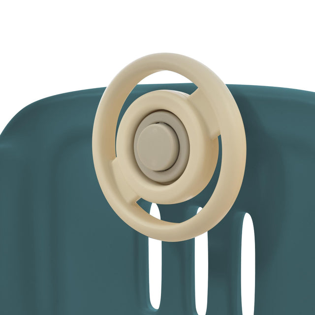 Kids Slide Playset Structure 9 in 1, Freestanding Castle Climbing Crawling Playhouse with Slide, Arch Tunnel, Ring Toss, Realistic Bus Model and Basketball Hoop, Toy Storage Organizer for Toddlers