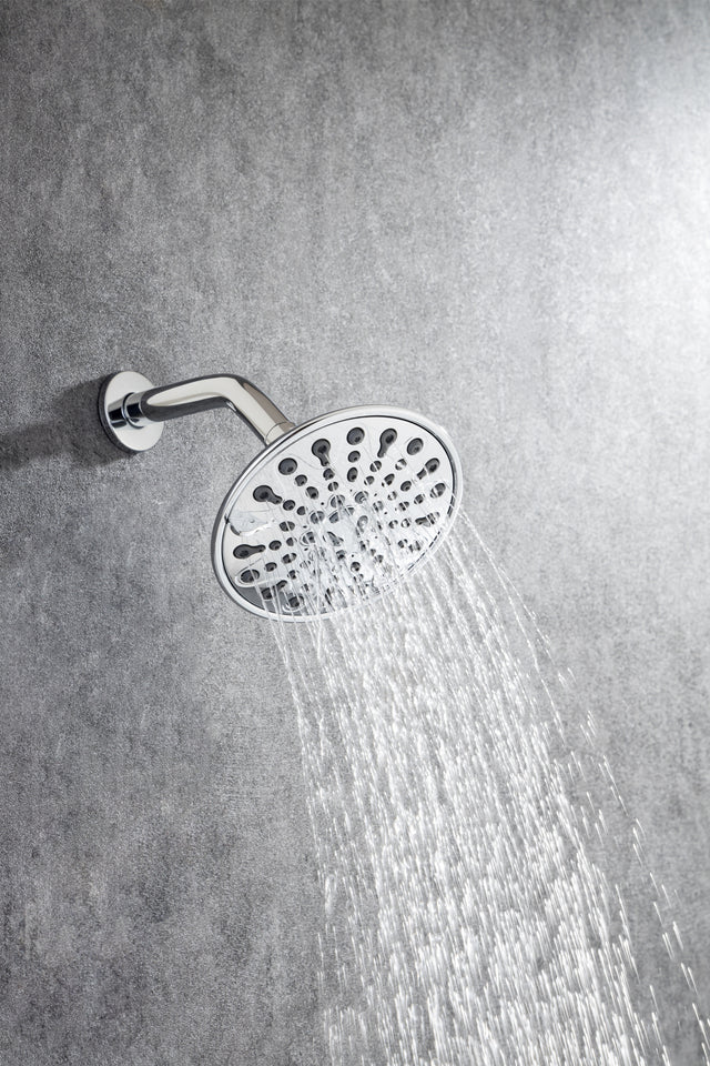 6 In. 6-Spray Balancing Shower Head Shower Faucet