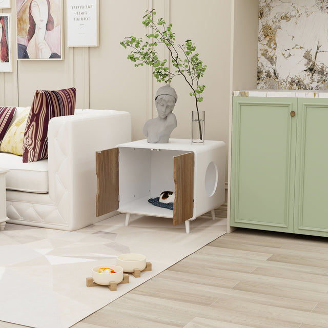 Pet house,Hidden Cat Home Side Table,Suitable for bedroom, living room, study and other spaces