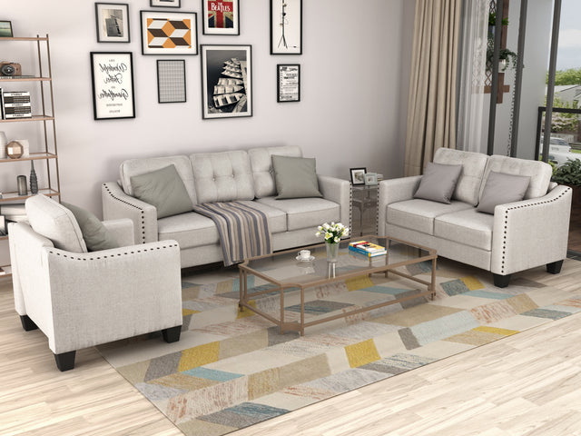 U_STYLE 3 Piece Living Room Set