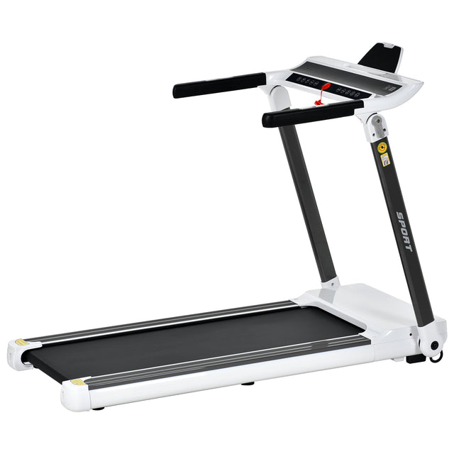 Portable Compact Treadmill;Electric Motorized 3.5HP;14KM/H;Medium Running Machine Motorised Gym 330lbs;Foldable for Home Gym Fitness Workout Jogging Walking;Bluetooth Speaker APP FITIME