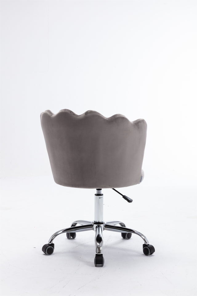 COOLMORE   Swivel Shell Chair for Living Room/Bed Room, Modern Leisure office Chair  Gray