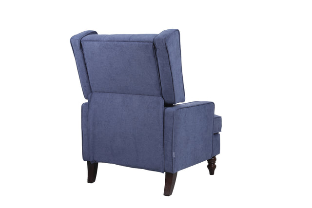 COOLMORE living room Comfortable rocking chair accent chair Navy fabric
