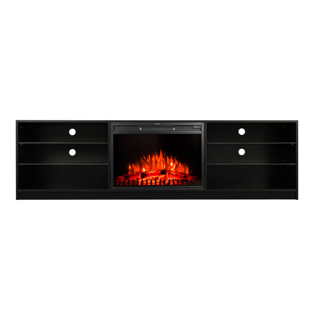 Electric Fireplace TV Console, Black