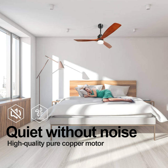 60inch 3 Solid Wood Blade DC Motor Ceiling Fan Decorate for the Living Room Corridor Lighting Fixture (wii arrive on next 10 days)