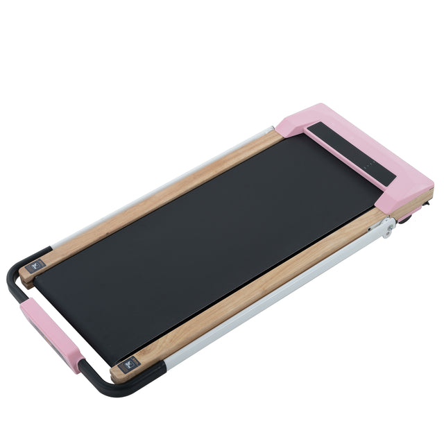 HP-P12 API electric treadmill, folding treadmill, LCD display screen and mat holder; Home Office Gym Stand, 2.25HP Electric, Wood Electric Treadmill with Remote Control, Walking Machine