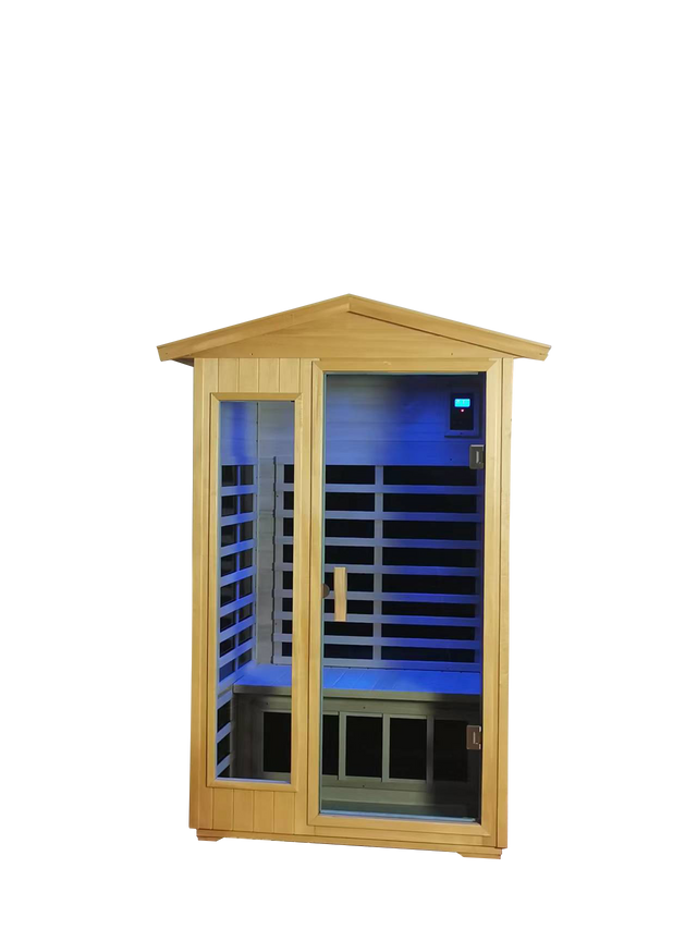 Two Person Outdoor Basswood Far Infrared Sauna Room