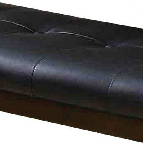 ACME Urbana Counter Height Bench in Black PU & Espresso 74634