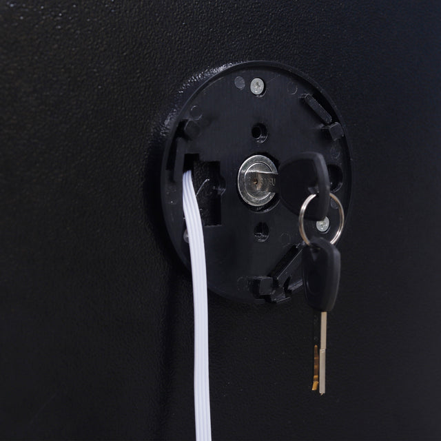 Rifle Gun Safe,Quick Access Fingerprint/Keypad Long Gun Safe, 4-5 Gun Metal Rifle Gun Security Cabinet 2 Pistols safe Lock Box.
