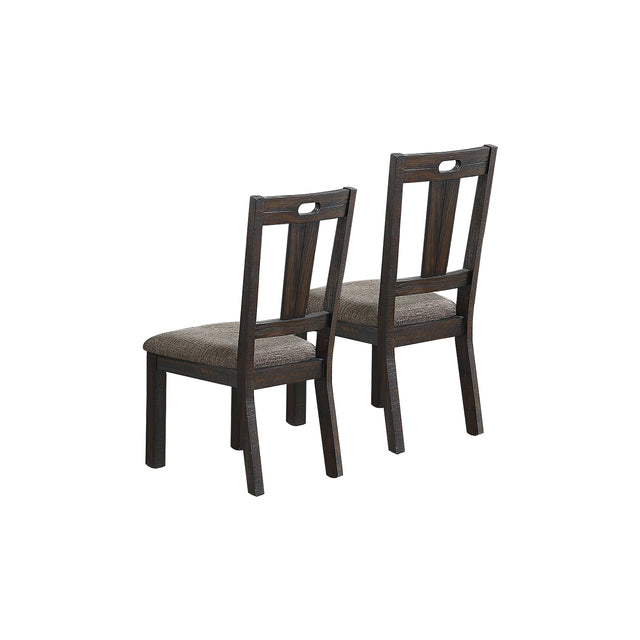 Upholstery Dining Chairs, Dark Grey(Set of 2)