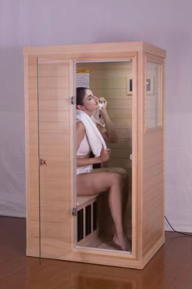 Mini Right Side Hemlock Sauna Room