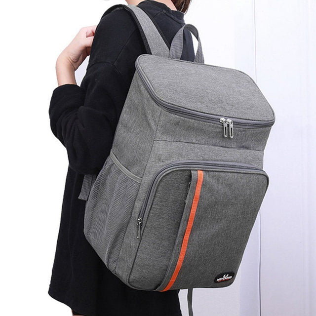 Large Capacity Heat Preservation Backpack Water-Proof Bag Grey