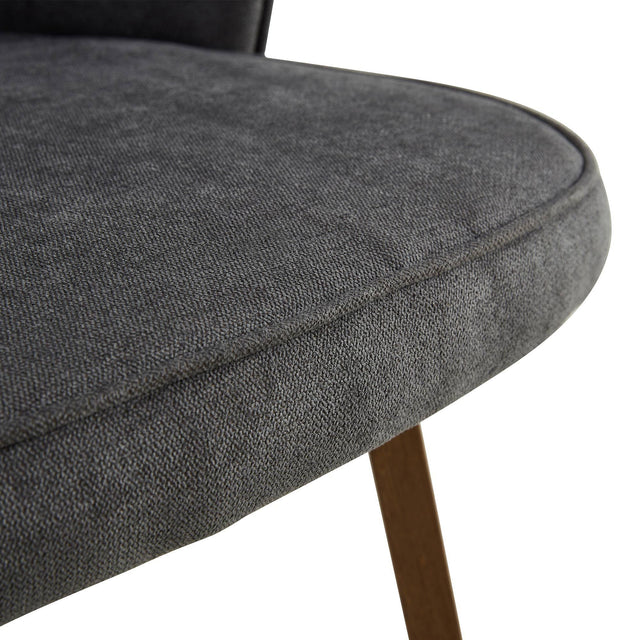 Modern Dining Chairs, Velvet Accent Chair, Living Room Leisure Chairs, Upholstered Side Chair with Metal Legs for Dining Room Kitchen Vanity Patio Club Guest (Set of 2) ( Dark Grey Office Chair)