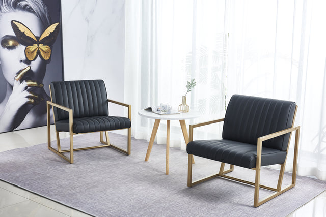 Modern design high quality PU(BLACK)+ steel armchair,for Kitchen, Dining, Bedroom, Living Room
