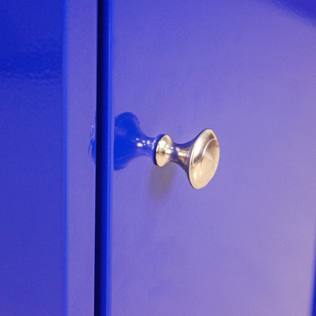 Detachable 5 Drawer Tool Chest with Bottom Cabinet and one Adjustable Shelf--Blue