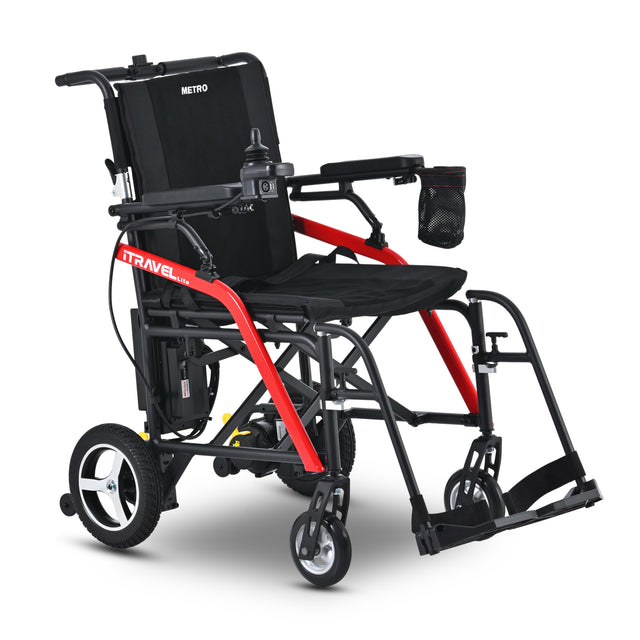 Intelligent Lightweight Foldable Electric Wheelchairs- Black