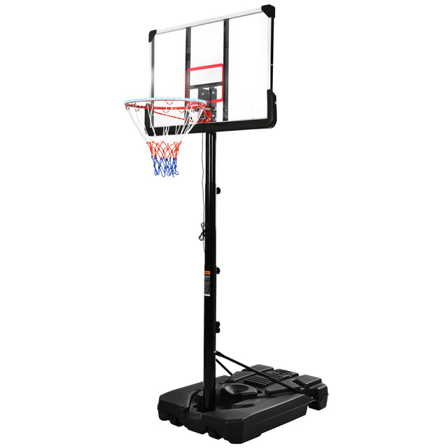 Portable Basketball Hoop Basketball System 6.6-10ft Height Adjustment for Youth Adults LED Basketball Hoop Lights, Colorful lights, Waterproof,Super Bright to Play at Night Outdoors,Good Gift for Kids