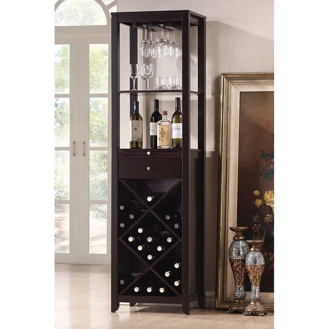 ACME Casey Wine Cabinet in Wenge 12244