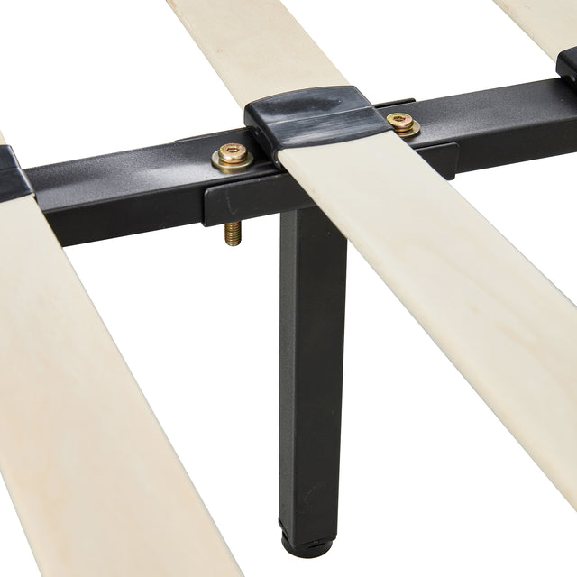 King Size Velvet Upholstered Tufted Platform Bed Frame with headboard, Strong Wooden Slats, No Box Spring Needed, Mattress Foundation, Easy Assembly, Dark Gray