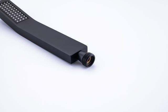 Waterfall Wall Mounted Bathtub Faucet with Hand Shower Swivel Tub Filler Faucet Single Handle Solid Brass