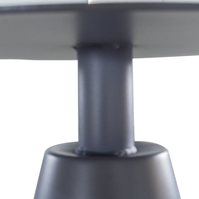 Outdoor Aluminum Round Side Table, Grey