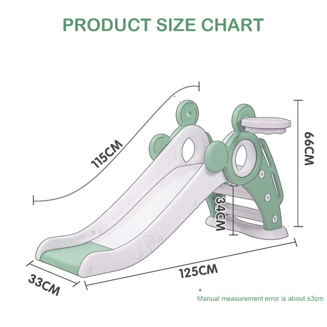 Children\'s Folding Slides with Stairs, Outdoor Small Children\'s Slide Toys Multifunctional Toys,Green/ Toddler Folding Slide Plastic Kids Slide for Toddlers Age 1-3 Indoor Slide Children Climber To