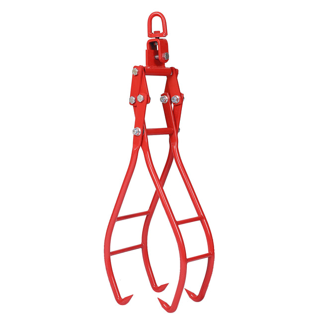 4 Claw Timber Log Lifting Logging Tongs Grabber Tong 36"