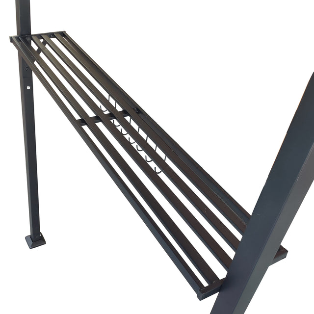 Outdoor Grill Gazebo 8 x 5 Ft, Shelter Tent, Double Tier Soft Top Canopy and Steel Frame with hook and Bar Counters, -Brown
