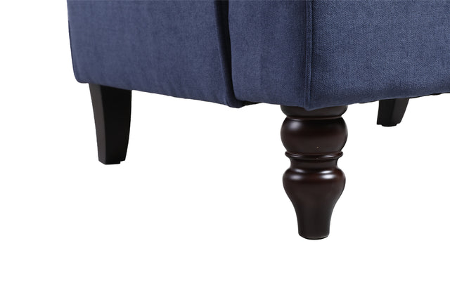 COOLMORE living room Comfortable rocking chair accent chair Navy fabric